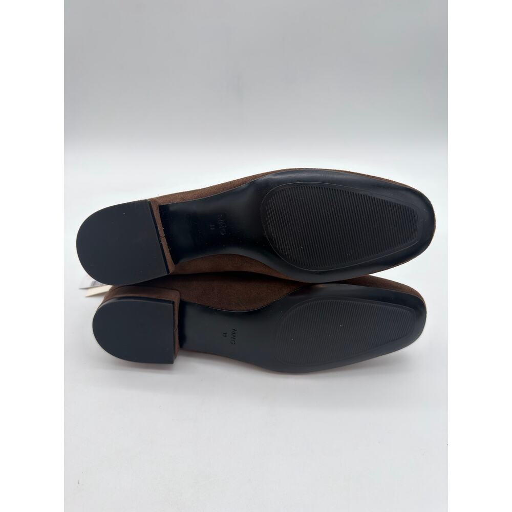 Mango Chocolate Brown Supple Bovine Suede Leather Round Toe Ankle Boots 8.5 - Picture 7 of 10